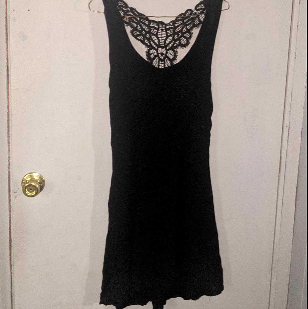 lace black dress